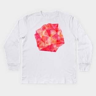 Jewel Watercolor Abstract Kids Long Sleeve T-Shirt